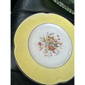 Hammersley & Co England Saucer Yellow With Flowers